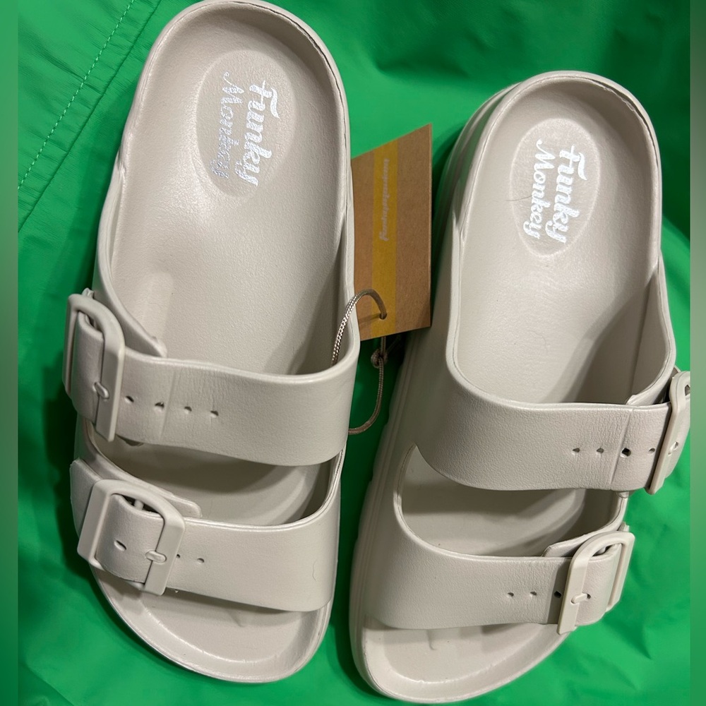 Funky Monkey Cream Sandals